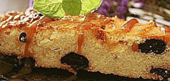 Запеченный сырник с карамельным топпингом