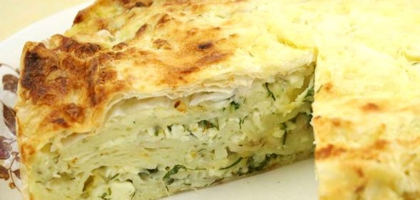 Пирог из лаваша с луком