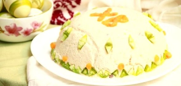 Пасха со сметаной и маслом