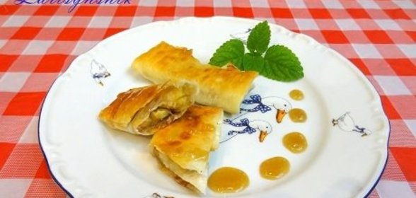 Бананы, жареные в лаваше по-техасски