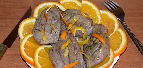 Утиные грудки в цитрусовом маринаде