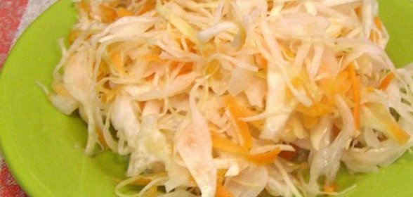 Белокочанная квашеная капуста трехдневка