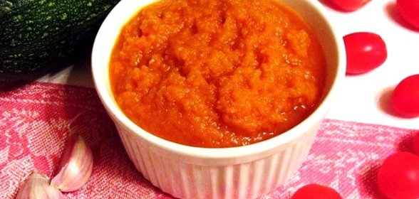 Кабачковая икра с томатной пастой