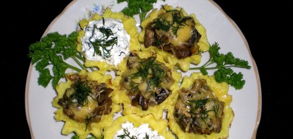 Картофельные корзиночки с начинкой