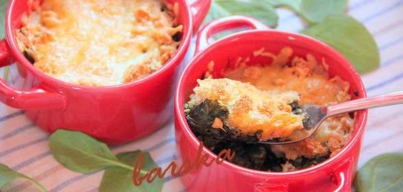 Гратинированный шпинат