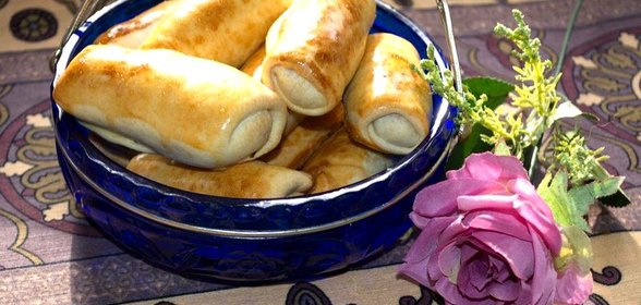 Трубочки с капустой и яйцом