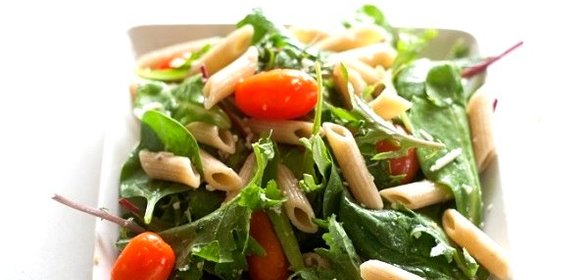 Макароны с зеленью