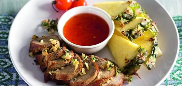 Свиная вырезка в кокосовом маринаде