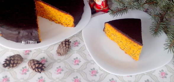 Морковный пирог с маком