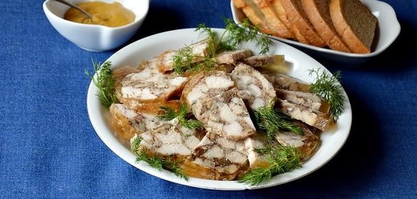 В пакете рулет куриный