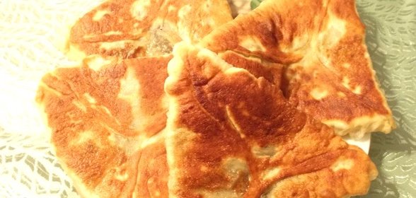 треугольники с картофелем и грибами