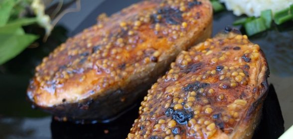 Сёмга в соево-горчичном маринаде