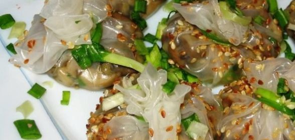 Закуска из дайкона и кальмаров