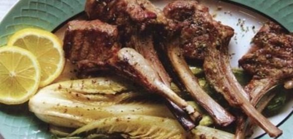 Бараньи ребрышки в лимонно-чесночном маринаде