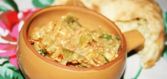 Закуска из стручковой фасоли по мотивам мцвале лобио