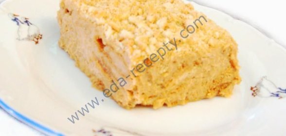 Ленивый наполеон со сгущенкой