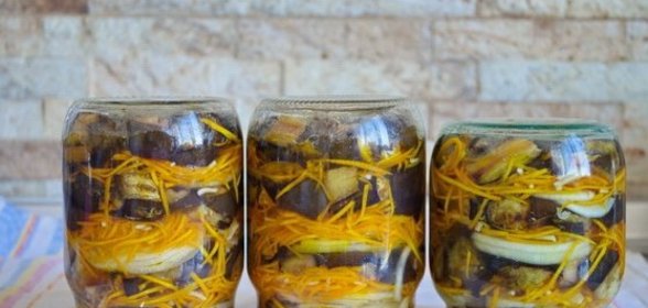 Баклажаны с морковкой на зиму