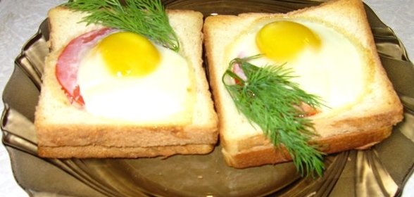 Горячий бутерброд с яйцом
