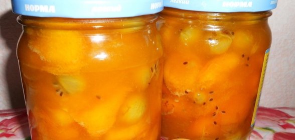 Варенье из абрикосов и крыжовника