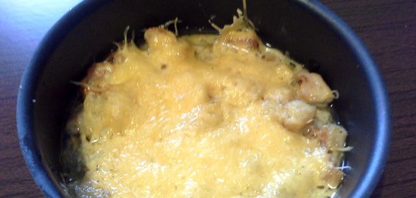 Куриное филе, запеченное с яблоками