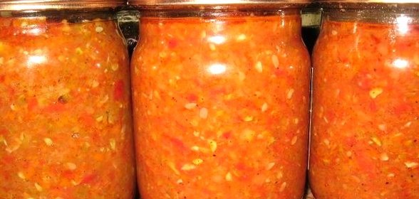 Аджика из кабачков