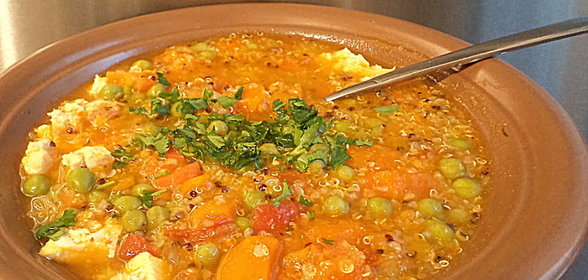 Диетический суп с филе цыпленка, киноа и овощами!