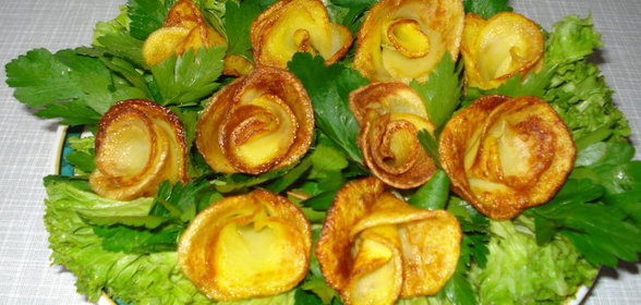 Роза из картофеля (вариант)