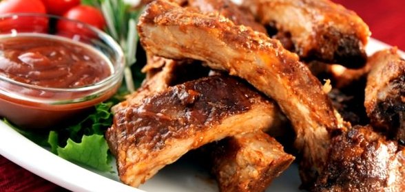 Шашлык из свиных ребрышек и маринад