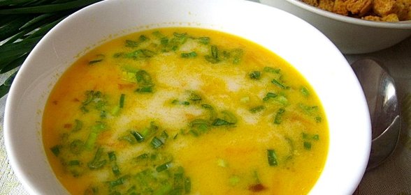 Суп с плавленым сырком