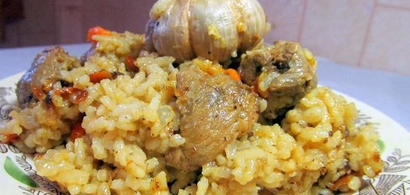 Плов из утки в казане