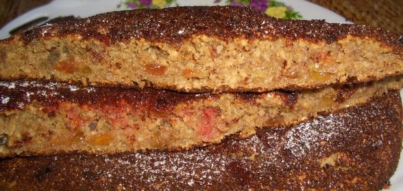 Овсяно-ржаная коврижка с изюмом