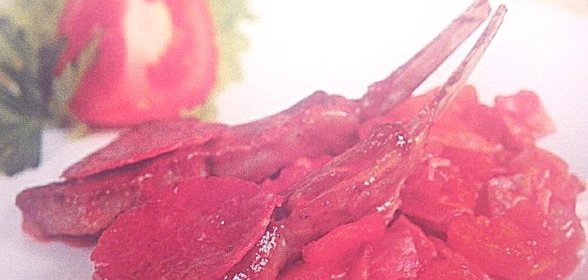 Котлеты из барашка по‑наваррски