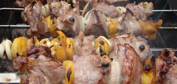 Гренки с овощами