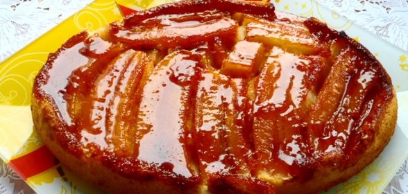 Постный банановый пирог