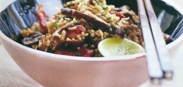 Рис с грибами по-китайски