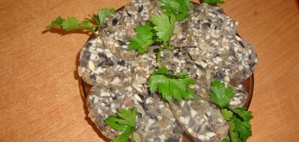 Грибной зельц