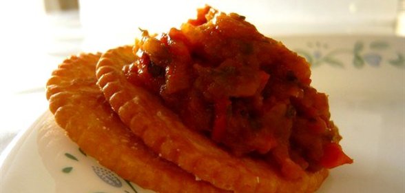 Баклажановая икра с чесноком