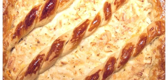 Курник (Открытый пирог с курицей)