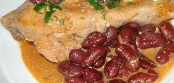 Говядина с гренками