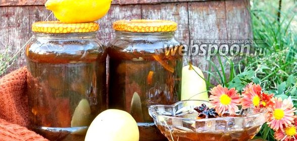 Варенье из груш с лимоном