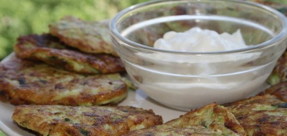 Кабачковые оладьи