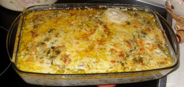 курица с грибами в сметанном соусе