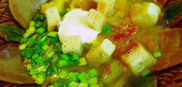 Щи из квашенной капусты(постные)