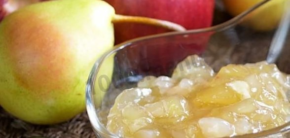 Варенье из груш и яблок на зиму