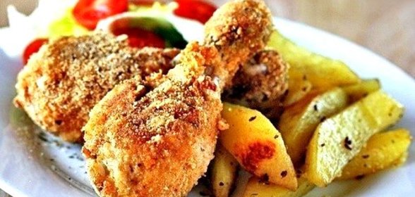 Курица в панировке в мультиварке