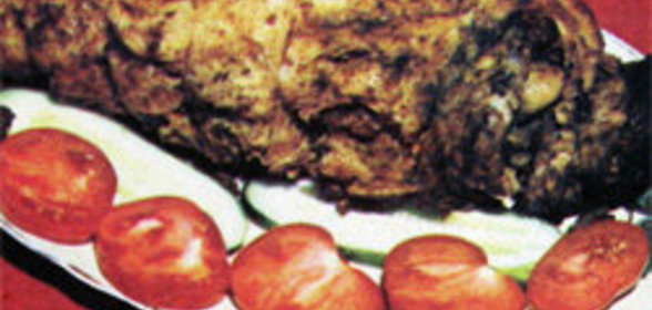 Грудинка, фаршированная кашей