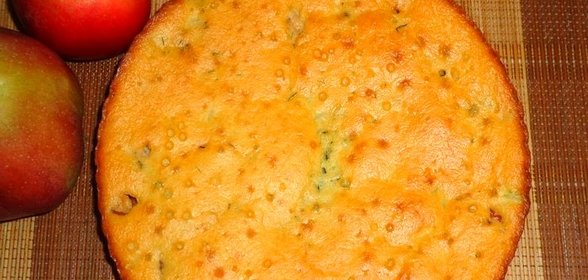 Пирог с грудинкой и рисом