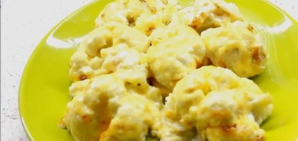 Цветная капуста под соусом бешамель
