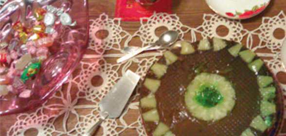 Кекс с желейными прибамбасами