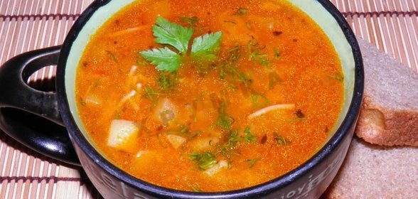 Суп с вермишелью в мультиварке